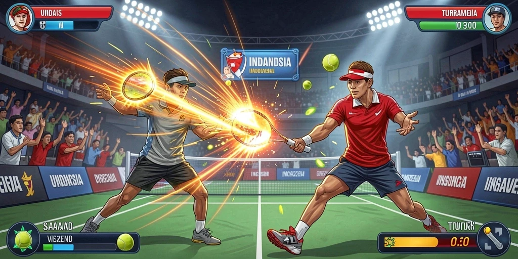 Grafis yang menarik perhatian dan modern.