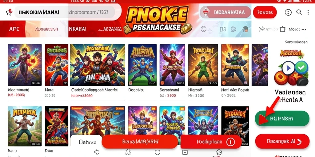 Karakter yang dapat diupgrade dengan berbagai item menarik.