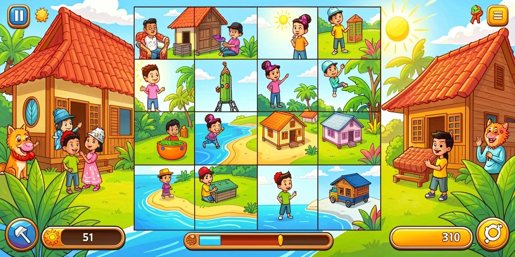 Screenshot saat menyelesaikan misi di game.