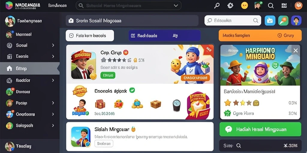 Beragam karakter yang dapat dipilih untuk dimainkan.