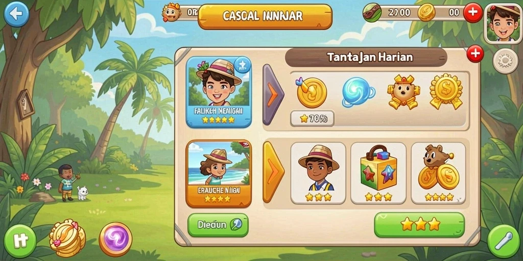 Tangkapan layar menunjukkan tantangan yang menegangkan di level tertinggi.